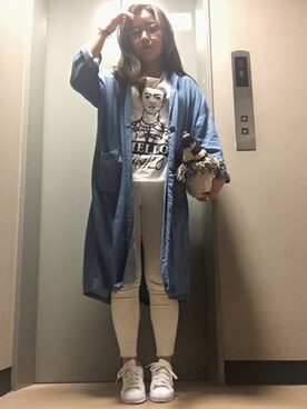 「STYLE DELI（スタイルデリ）のアイテム（パンツ）」を使った、ponさん（レディース・154cm）の春コーディネート