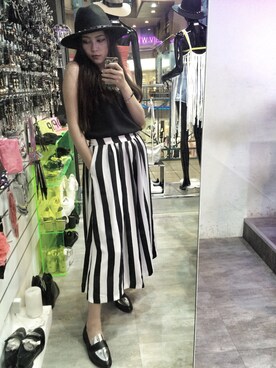 「VII&CO（VII&CO）のアイテム（その他シューズ）」を使った、Linnさん（レディース・161cm）の夏コーディネート