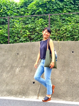 「mt（エムティー）のアイテム」を使った、みやうちぃーかさん（レディース・155cm）の夏コーディネート