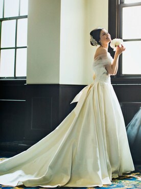 「アイテム（ドレス、グレー系）」を使った、yucaさん（レディース・166cm）の冬コーディネート