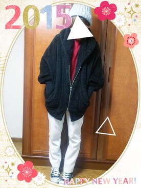 ケイティさん（レディース・157cm）の冬コーディネート