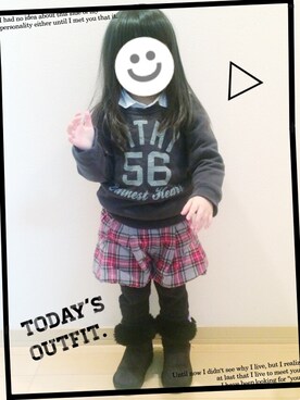 ケイティさん(キッズ・100cm)の冬コーディネート