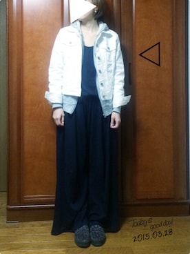 「GLOBAL WORK（グローバルワーク）のアイテム（オールインワン・サロペット）」を使った、ケイティさん（レディース・157cm）の春コーディネート