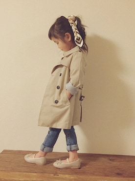 「green label relaxing（グリーンレーベルリラクシング）のアイテム（財布/小物）」を使った、☆のん☆さん（キッズ・90cm）の春コーディネート