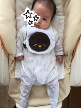 「babyGAP（babyGAP）のアイテム（ママ＆ベビー、ホワイト系）」を使った、たんしげさん（レディース）の秋コーディネート