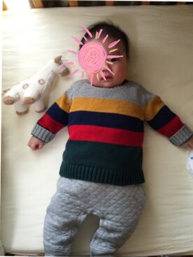 「OLD NAVY（オールドネイビー）のアイテム（ニット/セーター、その他）」を使った、たんしげさん（レディース）の冬コーディネート