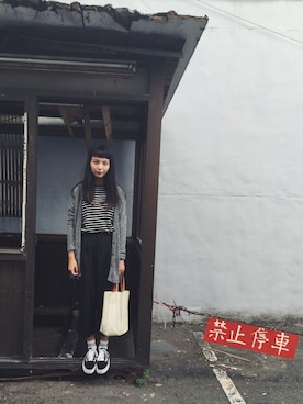 「INFINITY（インフィニティ）のアイテム」を使った、JJさん（レディース・161cm）の秋コーディネート