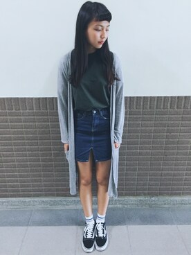 「INFINITY（インフィニティ）のアイテム」を使った、JJさん（レディース・161cm）の秋コーディネート