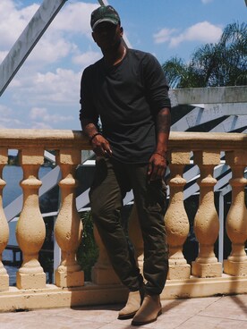 「ALDO（アルド）のアイテム（ブーツ）」を使った、whoisfrankpierceさん（メンズ・180cm）の夏コーディネート