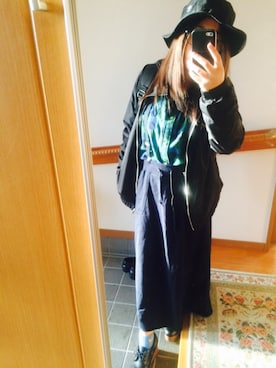「H&M（エイチ・アンド・エム）のアイテム（ナイロンジャケット）」を使った、aaaachaさん（レディース・152cm）の秋コーディネート