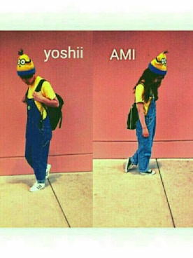 「USJコーデ」｜「アイテム（オールインワン・サロペット）」を使った、yoshiiさん（メンズ・179cm）の夏コーディネート