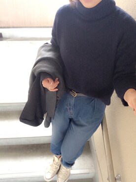 「grove（グローブ）のアイテム（その他アウター）」を使った、mitanさん（レディース・158cm）の冬コーディネート