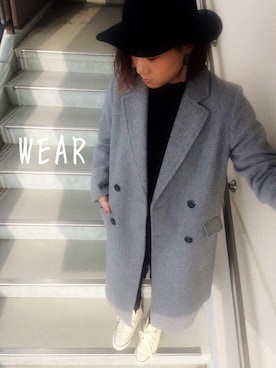 「ニットアップ」｜「アイテム（帽子）」を使った、mitanさん（レディース・158cm）の冬コーディネート