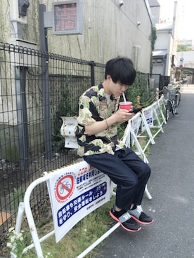 「bukht」｜「アイテム（その他）」を使った、野村　匠さん（メンズ・169cm）の春コーディネート