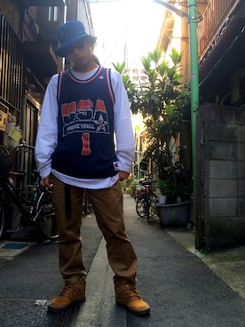 天厳さん（メンズ・175cm）の春コーディネート