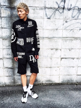 「Onitsuka Tiger × ANDREA POMPILIO（オニツカタイガーアンドレアポンピリオ）のアイテム」を使った、こーたさん（メンズ・174cm）の秋コーディネート