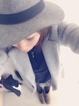 「FRAY（フライ）のアイテム」を使った、yukinobdさん（レディース・154cm）の冬コーディネート