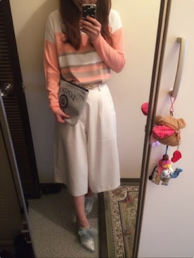 「アイテム（クラッチバッグ、グレー系）」を使った、yuririsaさん（レディース・156cm）の冬コーディネート