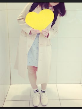 「I am I （アイアムアイ）のアイテム（その他アウター）」を使った、まめもちさん（レディース・156cm）の春コーディネート