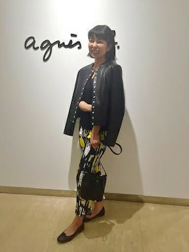 「agnes b.（アニエスベー）のアイテム（その他アウター）」を使った、YUKIさん（レディース・157cm）の春コーディネート