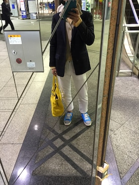 「MARC JACOBS（マークジェイコブス）のアイテム（シューズ）」を使った、テンブンさん（メンズ・169cm）の冬コーディネート
