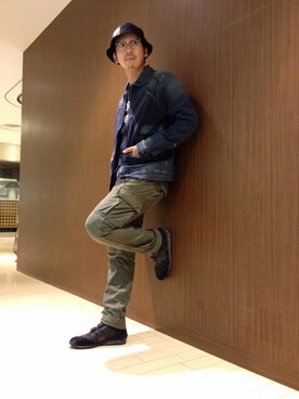 「TYPE BLUE（タイプブルー）のアイテム（デニムジャケット）」を使った、Mr.tsuchiyaさん（メンズ・178cm）の秋コーディネート