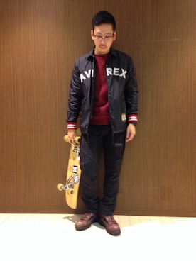 「スエット」｜Mr.tsuchiyaさん（メンズ・178cm）の冬コーディネート