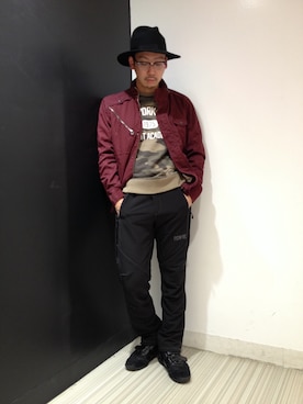 「スエット」｜Mr.tsuchiyaさん（メンズ・178cm）の冬コーディネート