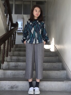 「minis mode（ミニモード）のアイテム」を使った、Chiさん（レディース・158cm）の冬コーディネート