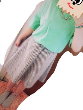 「ふんわり」｜「アイテム（アクセサリー）」を使った、まゆぺさん（レディース・154cm）の夏コーディネート