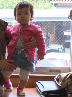 「もうすぐ1歳」｜Yu.Re.nさん（キッズ・80cm）の秋コーディネート