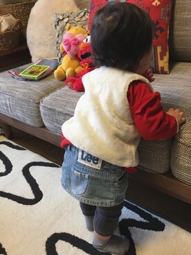 「もうすぐ1歳」｜Yu.Re.nさん（キッズ・80cm）の冬コーディネート
