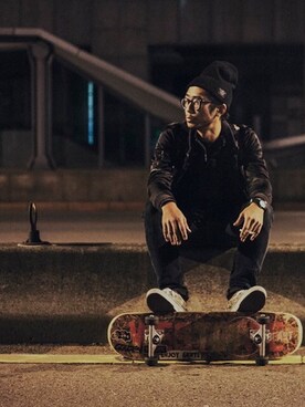 「アイテム（おもちゃ、その他）」を使った、GuoDingJiangさん（メンズ・168cm）の冬コーディネート