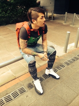 Chrisliuさん(メンズ・176cm)の春コーディネート