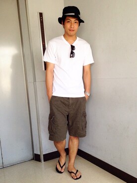 赤澤廉さん（メンズ・180cm）の夏コーディネート