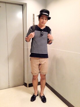 赤澤廉さん（メンズ・180cm）の夏コーディネート