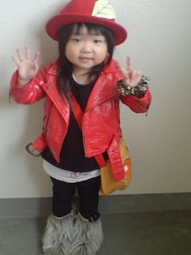 「BACK ALLEY（バックアレイ）のアイテム（ジャケット/アウター）」を使った、Saku Sistersさん（キッズ・90cm）の夏コーディネート