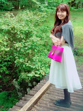 「DRWCYS（ドロシーズ）のアイテム（アンサンブル）」を使った、ういさん（レディース・156cm）の秋コーディネート