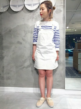 「LE TALON（ルタロン）のアイテム（スニーカー）」を使った、natsuさん（レディース・153cm）の春コーディネート