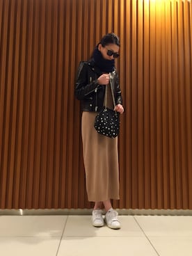 「Saint Laurent（サンローラン）のアイテム（ジャケット/アウター）」を使った、seikoさん（レディース・160cm）の春コーディネート