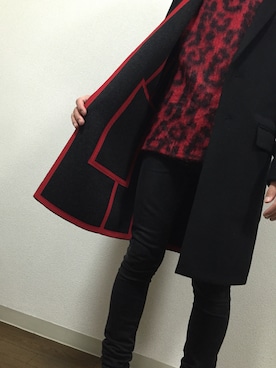 「SAINT LAURENT PARIS（サンローランパリ）のアイテム（ニット/セーター）」を使った、GGさん（メンズ・164cm）の冬コーディネート