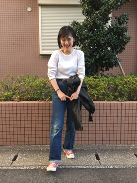 hamasaki chifumiさんの「shrink leather riders」を使ったコーディネート