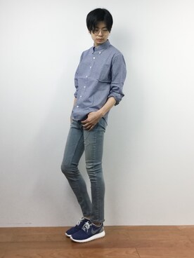「SOPHNET.（ソフネット）のアイテム」を使った、Yさん（メンズ・184cm）の夏コーディネート