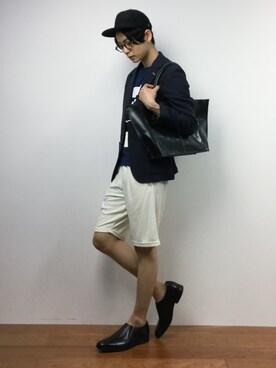 「Blue Standard （ブルースタンダード）のアイテム」を使った、Yさん（メンズ・184cm）の夏コーディネート