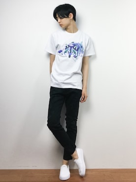 「THE TEST（ザ テスト）のアイテム」を使った、Yさん（メンズ・184cm）の夏コーディネート