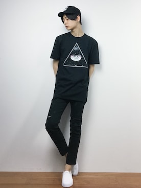 「THE TEST（ザ テスト）のアイテム」を使った、Yさん（メンズ・184cm）の夏コーディネート