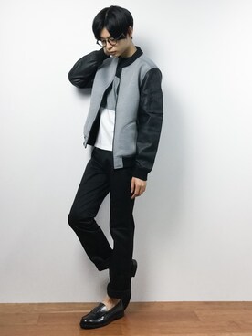 「AZUL by moussy（アズールバイマウジー）のアイテム（ジャケット/アウター）」を使った、Yさん（メンズ・184cm）の夏コーディネート