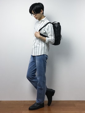 「meduse（メデュース）のアイテム」を使った、Yさん（メンズ・184cm）の夏コーディネート