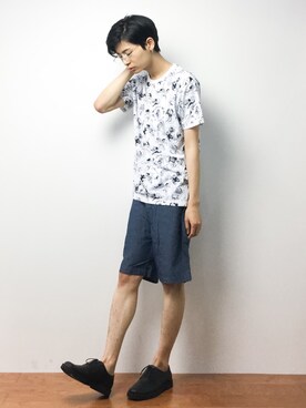 「Burner（バーナー）のアイテム（パンツ）」を使った、Yさん（メンズ・184cm）の夏コーディネート