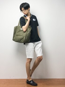 「Request（リクエスト）のアイテム（パンツ）」を使った、Yさん（メンズ・184cm）の夏コーディネート